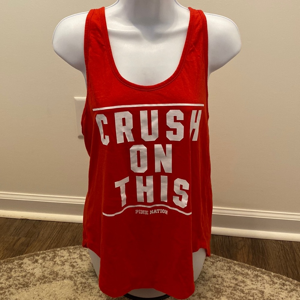 NWOT PINK TANK TOP, size large